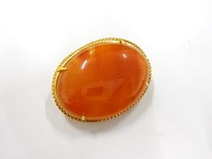 アンティーク　瑪瑙　帯留め